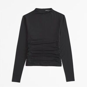 NWT Abercrombie & Fitch Paloma Long Sleeve Top Black